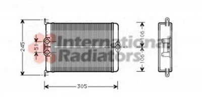 VAN WEZEL 30006239 -  Теплообменник, отопление салона
